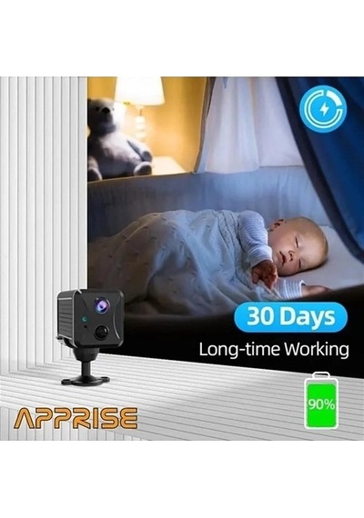 Mini Pır Sensörlü Algılamalı Sesli Konuşmalı 1080p Hd Wifi Kamera Najmaddin