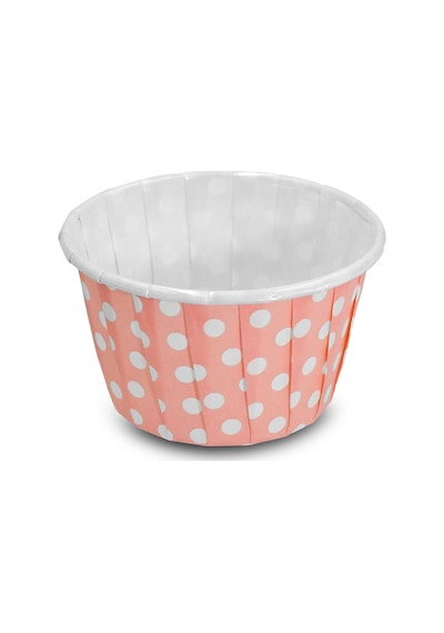 Kafem Pembe Puantiyeli Muffin Kek Kapsülü 50li X 5 Paket - K16 Pambe