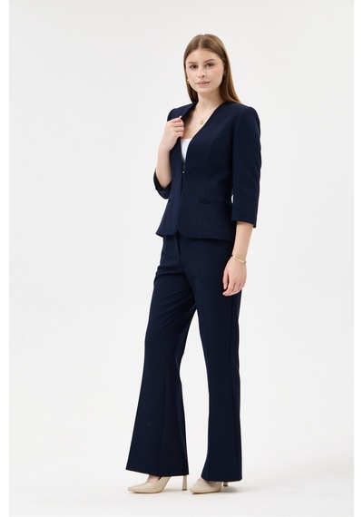 Velnara Moda Lacivert Zamansız Klasik Kadın Takım Elbise-v Yaka Ceket & İspanyol Paça Pantolon Lacivert - 927041557 Lacivert Velnara Moda Lacivert Zamansız Klasik Kadın Takım Elbise-v Yaka Ceket & İspanyol Paça Pantolon Lacivert - 927041557 Lacivert