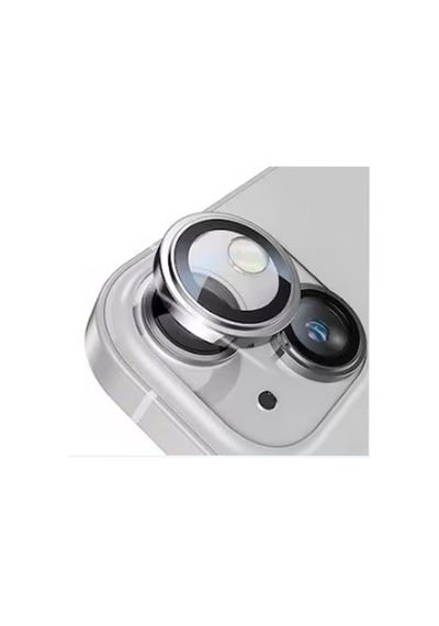 Nettech Apple Uyumlu iPhone 14 Safir Lens Kamera Cam Koruyucu - Gümüş