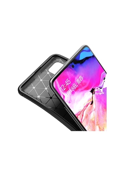 Samsung Uyumlu Galaxy A51 Kilif Esnek Karbon Tam Korumali Silikon 429580361
