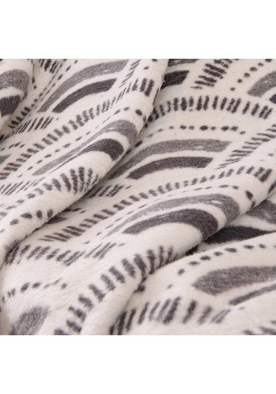 Soft Citrus Pamuklu Tv Battaniyesi - Antrasit - 130x170 Cm Renkli