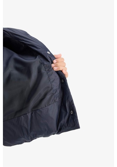 Defacto Kız Çocuk Çıtçıtlı Cepli Şişme Mont E9812a825aunv173 Lacivert