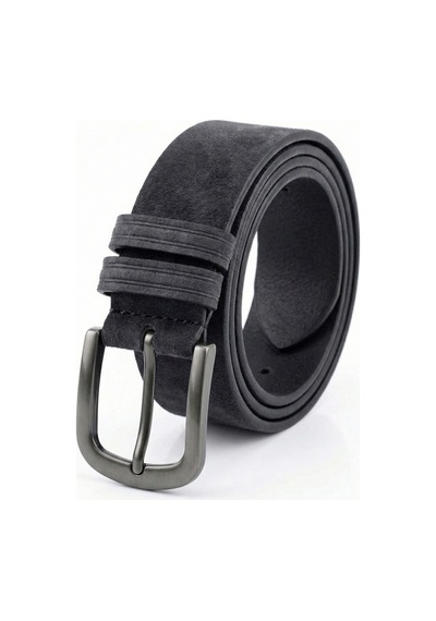 Onz Hakiki Deri Erkek Spor Kemer - Kot Ve Jeans Pantolon Uyumlu 4.5 Cm Açık Gri