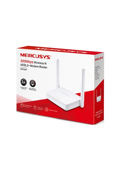 Mercusys MW300D 300 Mbps Wireless N ADSL2+ Modem Router