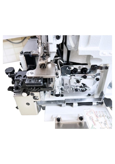 4 İplik Tam Otomatik Sessiz Elektrikli İplik Kesicili Overlok Mak