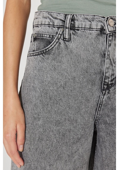 Lee Drew Fit Çok Yüksek Bel Geniş Paça %100 Pamuk Gri Kadın Jean Denim Kot Pantolon L32A003035 Gri