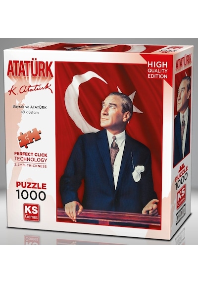 Ks Games 1000 Parça Atatürk Ve Türk Bayrağı