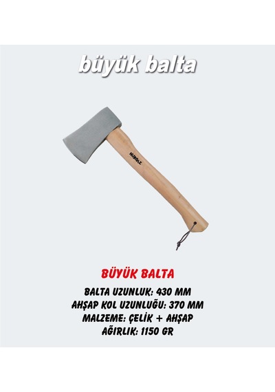 Nurgaz Büyük Kamp Baltası