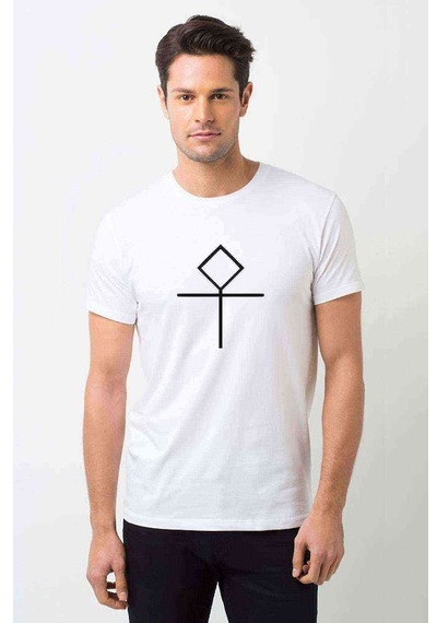 Türk Boyları Eymür Baskılı Beyaz Erkek Tshirt