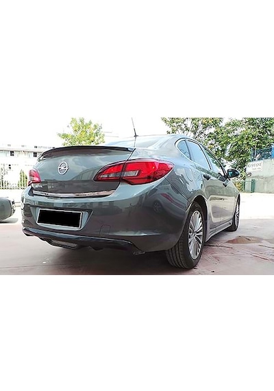 Opel Astra J Sedan Difüzör Difizör Plastik Parlak Siyah 2011-2018 Arka-bodykit-ek-karlık