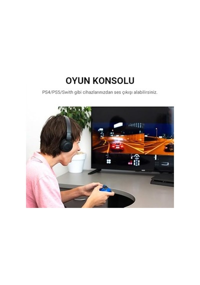 Usb Harici Ses Kartı Adaptörü 3.5mm Kulaklık Ve Mikrofon Girişli