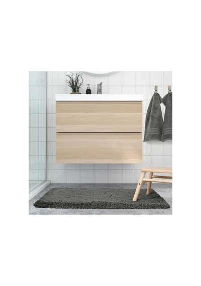 Ikea Almtjarn Banyo Halısı Paspas 60 X 90 Cm Koyu Gri