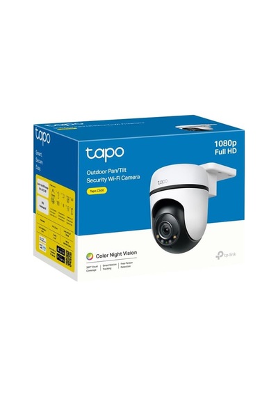 C500, 1080p Full Hd Dış Mekan Wi-fi Güvenlik Kamerası, Hareket Tespit/takibi, 360 , Ip65 Su Geç