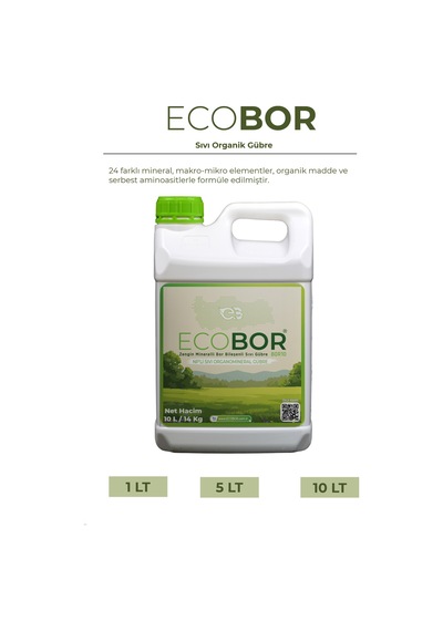 Eco Bor Organik Sıvı Gübre 500ml - Sert Çekirdekli Ve Kabuklular 1 kg