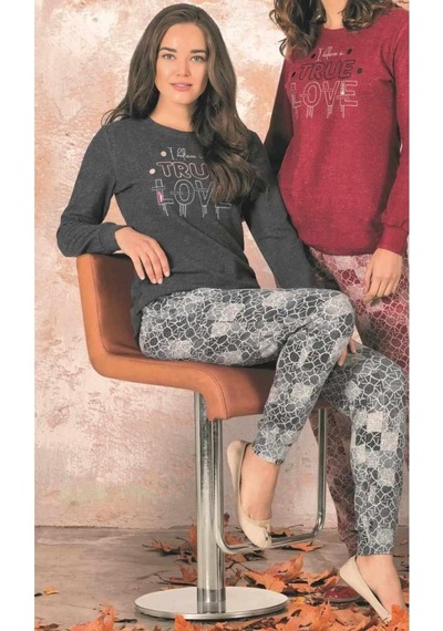 Polat 2217 Kadın Uzun Kollu Pijama Takımı