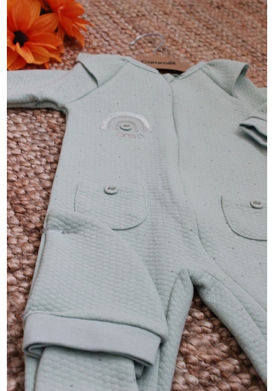 Caramell Barbosa Kız Bebek Şık 2'li Bebek Tulumu 0-3 Ay /3-6 Ay Patikli & 6-9 Ay/ 9-12 Ay Patiksiz Kışlık Yeşil Caramell Barbosa Kız Bebek Şık 2'li Bebek Tulumu 0-3 Ay /3-6 Ay Patikli & 6-9 Ay/ 9-12 Ay Patiksiz Kışlık Yeşil