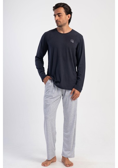 Vienetta Erkek Uzun Kol Antrasit Pijama Takım C8t5n2o304 001