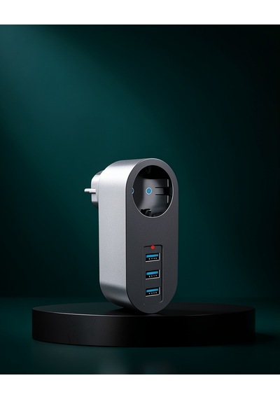 Güvenli Priz 3 Usb Çıkışı 2500w Termal Koruma Uczzz3400priz Diğer
