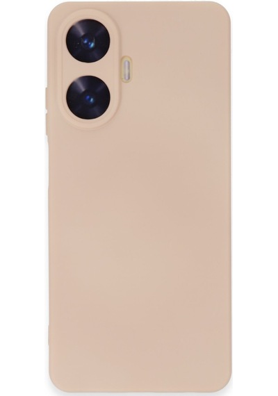 Newface Realme C55 Kılıf Nano İçi Kadife Silikon - Pudra pudra