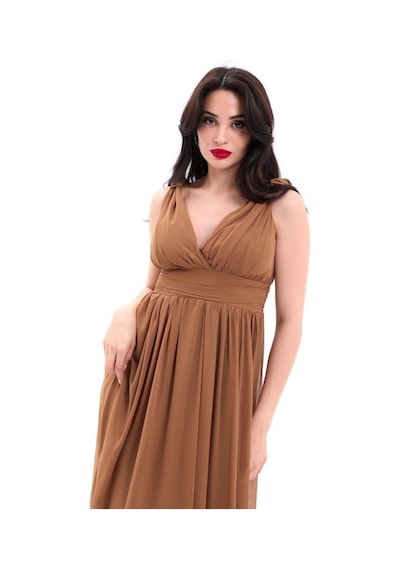 Efnaz Style 4662 Elbise-kahve