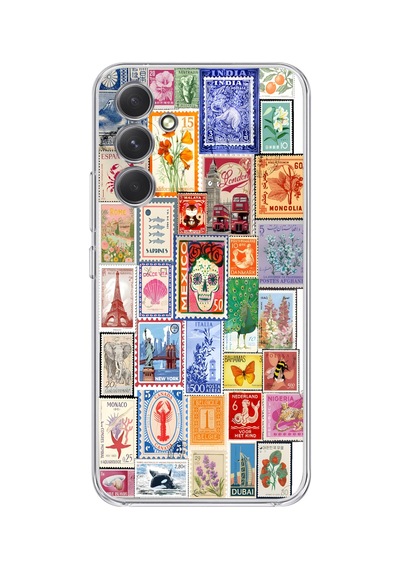 Samsung Galaxy Uyumlu S25 Silikon Desen108 Çok Renkli