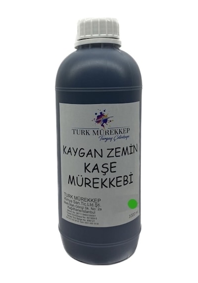 Kaygan Zemin Kaşe Mürekkebi Yeşil 1000 Ml.