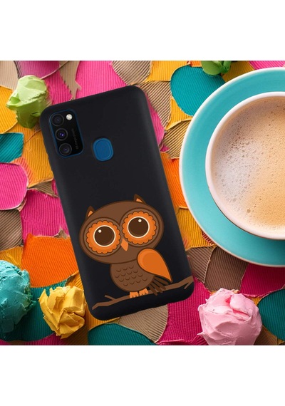 Samsung Galaxy M34 Uyumlu Lansman Kılıf Karışık Renkler Tasarımlı Içi Kadife Kapak-siyah