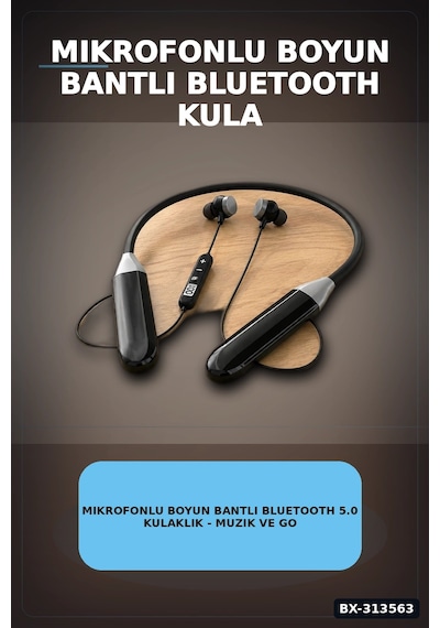 Bay Boyun Bantli Bluetooth 5.0 Kulaklik Mikrofonlu Kablosuz Kulak Ici Muzik Ve Gorusme Bx-313563 Najmaddin