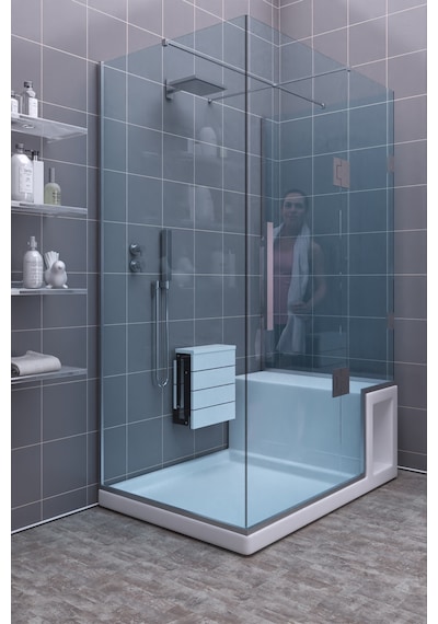 Sardunya Duvara Monte Katlanabilir Banyo Tabure Engelli Tabure Beyaz