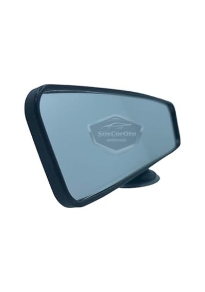 Her Araca Uyumlu Siyah Çerçeveli Dikiz Aynası 60 Mm X 240 Mm Vantuzlu İç İlave Ayna
