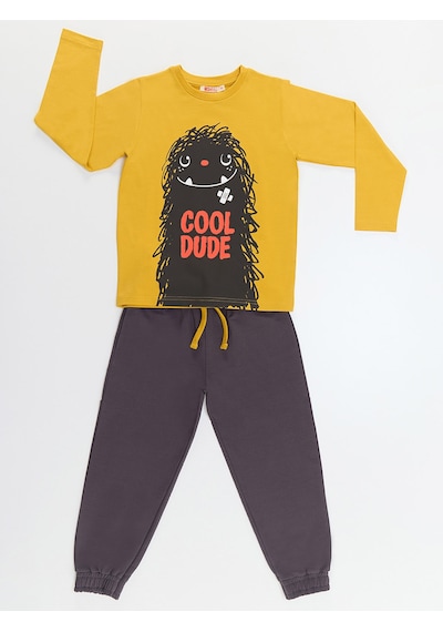 Denokids Cool Dude Erkek Çocuk T-shirt Pantolon Takım