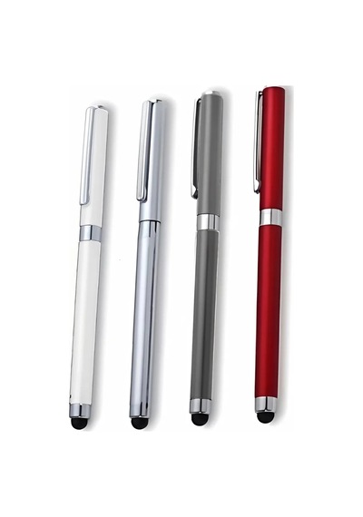 Kalem Lüks Ofis Hediyelik Dokunmatik Şık Tasarım Kurumsal Seri Metal Touchpen Roller Kalem Füme Çok Renkli