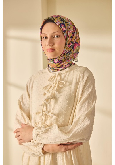 Silk Home Soft Eşarp 73090-23 Koyu Mor, Pembe, Yanık Sarı, Yeşil, Bebe Mavi