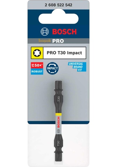 Bosch Pro Impact İki Başlı T30 Torx Bits Uç 65 Mm 2608522542