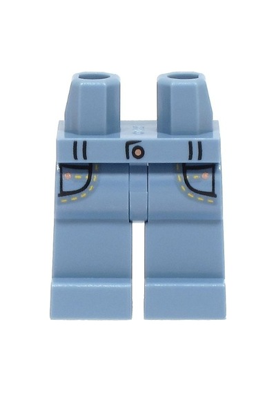 Minifigür Parçaları: Legs Decorated, Bacak, Ayak: 970c00pb1427