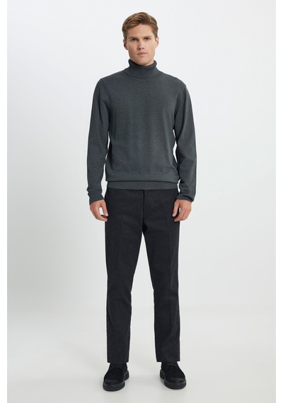 AC&Co / Altınyıldız Classics Erkek Antrasıt Melanj Standart Fit Normal Kesim Tam Balıkçı Yaka Triko Kazak Antrasit Melanj AC&Co / Altınyıldız Classics Erkek Antrasıt Melanj Standart Fit Normal Kesim Tam Balıkçı Yaka Triko Kazak Antrasit Melanj