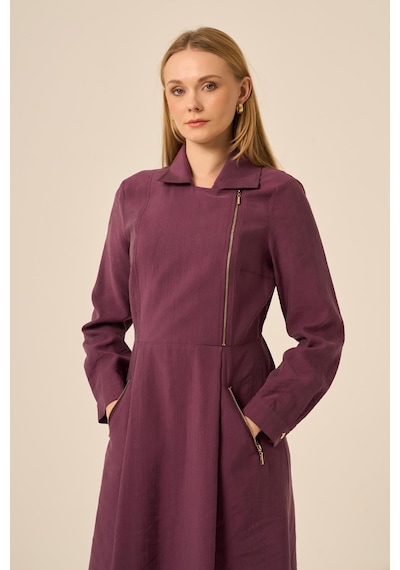 Ftz Women Ftz Kadın Modal Elbise Mürdüm 31183 Mürdüm