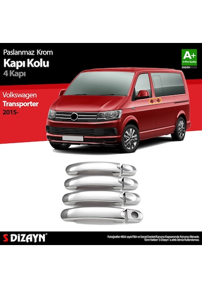 S-dizayn Vw T6 Transporter Krom Kapı Kolu 4 Kapı 2015-2019