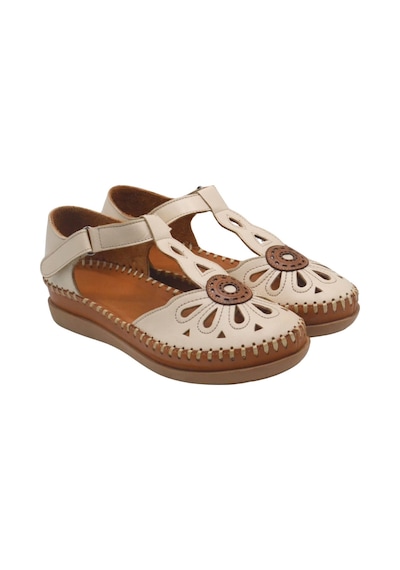 Kadın Comfort Deri Sandalet Bej 18793505y Bej