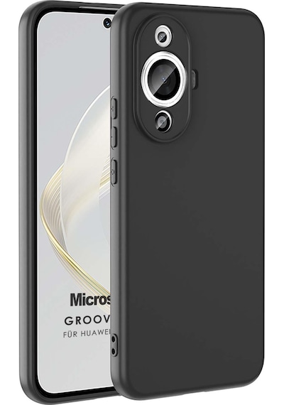 Microsonic Huawei Nova 12s Kılıf Groovy Soft Siyah -