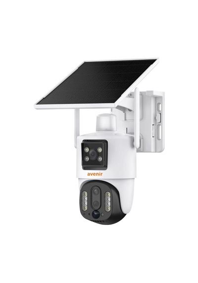 Avenir Av-m13 4g Simkartlı Solar Panelli 3 Lensli 12mp Full Color Gece Görüşü Çift Yönlü Ses Kamera