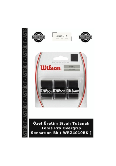 Özel Üretim Siyah Tutanak Tenis Pro Overgrıp Sensatıon Bk Wrz4010bk