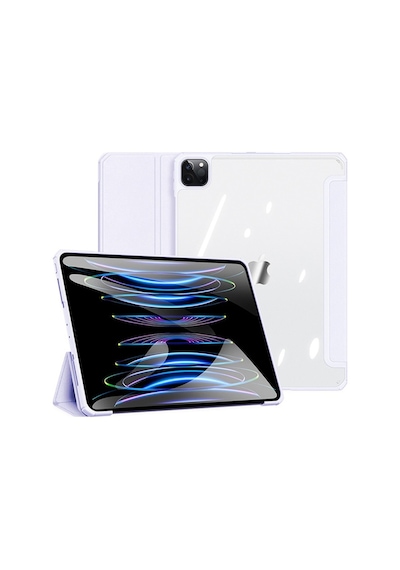 Dux Ducis Apple Uyumlu iPad  Pro 12.9 2022-2021-2020-2018 Kapaklı Kılıf Pembe