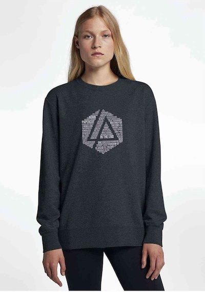 Linkin Park Baskılı Füme Antrasit Kadın Sweatshirt (528274529)