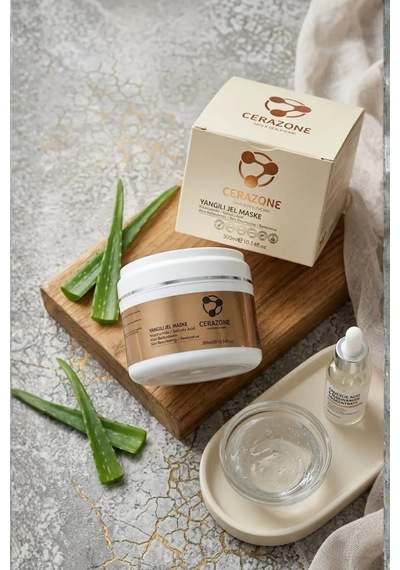 Yangılı Jel Maske Kızarıklık Karşıtı Yatıştırıcı Ve Gözenek Arınd