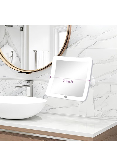 Tr Işıklı 30x Işıklı Büyüteç Aynası - Banyo İçin Vantuzlu Ve Büyütmeli 8 İnç Makyaj Aynaları, Çift Gü Genel