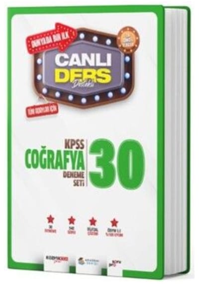 Akademi Denizi Kpss Coğrafya Canlı Ders Süper 30 Deneme Seti