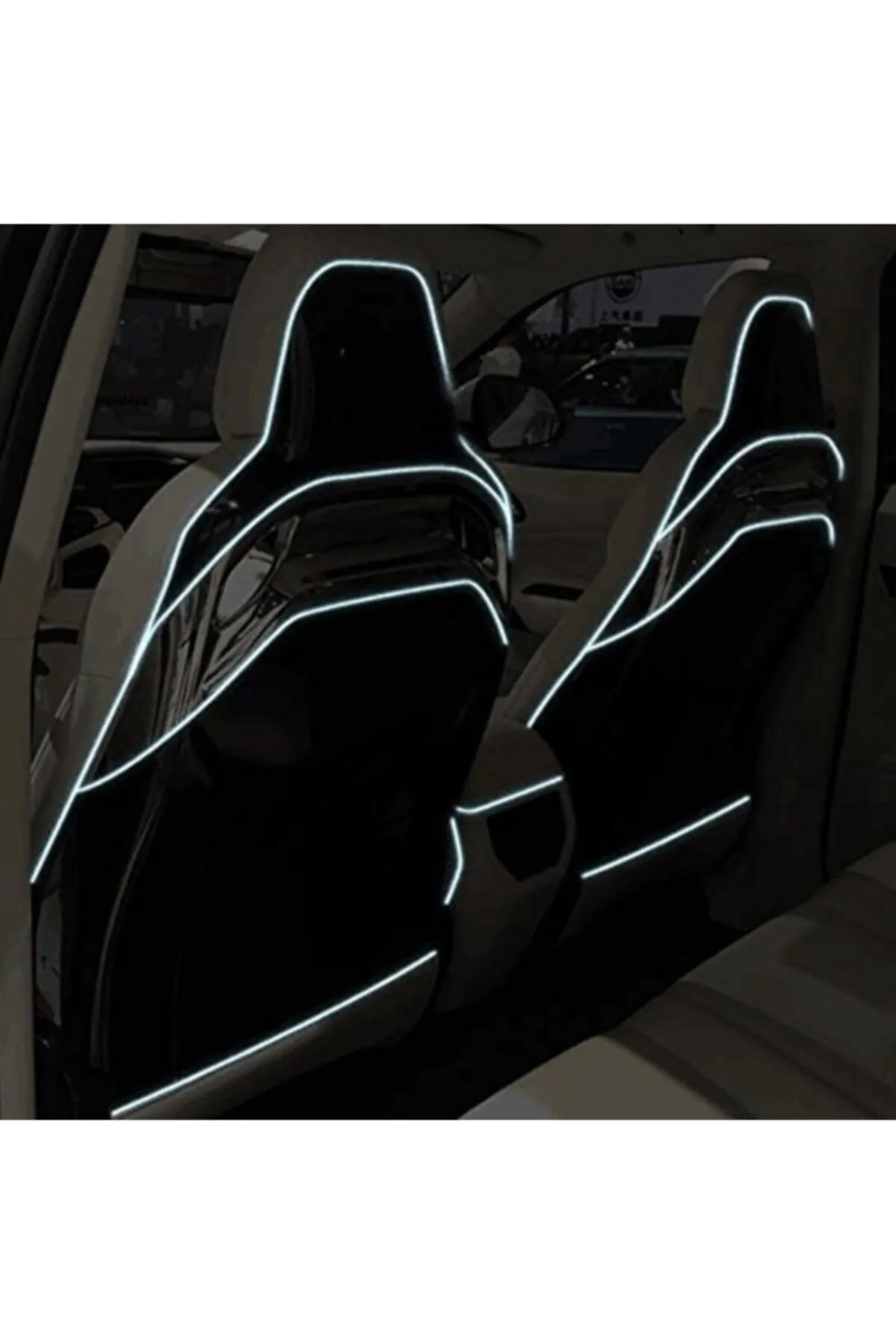 Araç İçi Neon Aydınlatma Led Göğüs Torpido Ledi Neon İp Led Beyaz 2 Metre 2 M