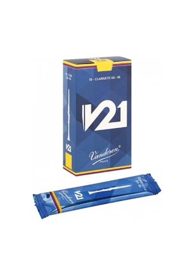 Vandoren Cr8035 V21 Bb Klarnet Kamışı No: 3.5 Profesyonel - 10'lu Kutu Esnek Üfleme Tepkisi, Tutarlı Malzeme Kalitesi Ve Zengin Harmonikler
